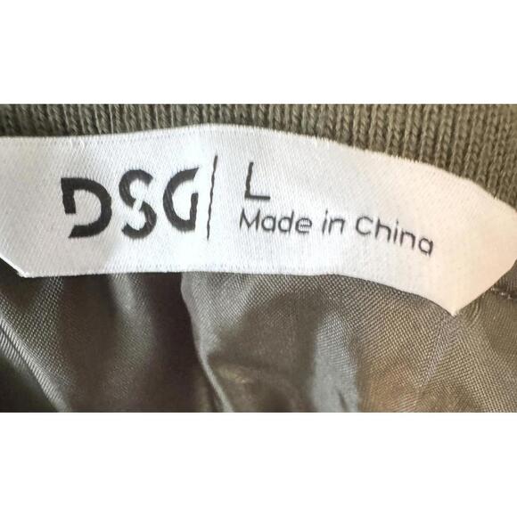 DSG  Long Bomber Rain Repellent Jacket Womens L Olive Green NEW NWT - Picture 6 of 8